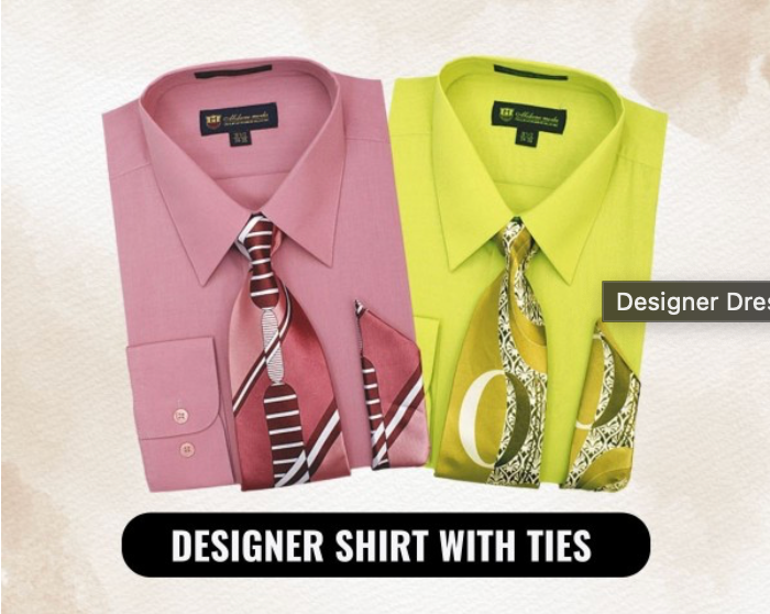 Designer Dress Shirts With Ties Complete Collection 2025