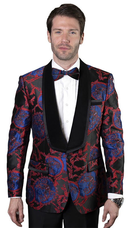 Mens  Suit VJ-100-RED