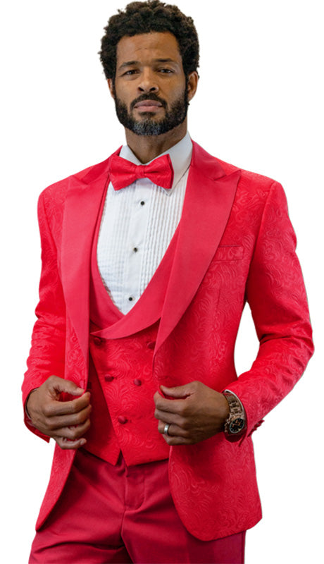 Mens  Suit BELLAGIO-15-RED