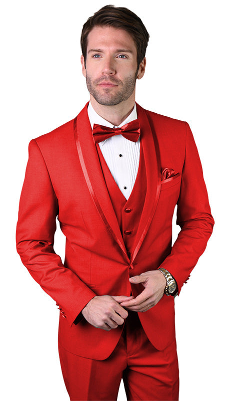 Mens  Suit CAESAR-RED