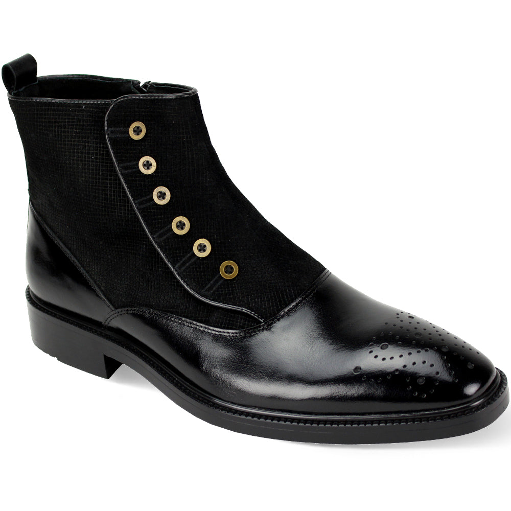 Giovanni Leather Dress Shoes-KENDRICK-BLK