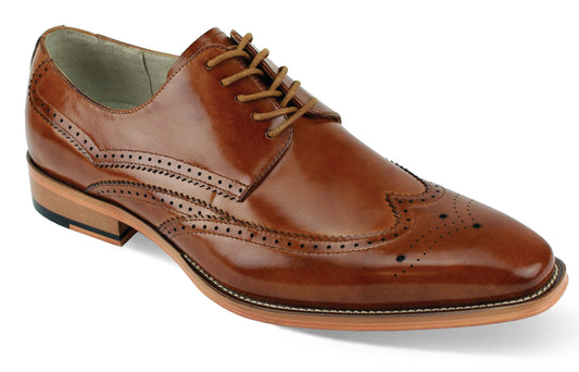 Giovanni Leather Dress Shoes-LINCOLN-TAN