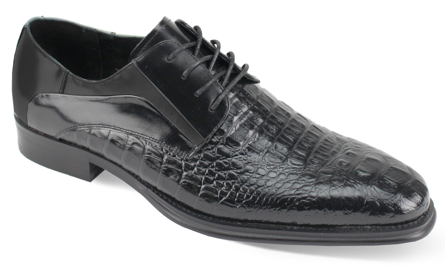 Giovanni Leather Dress Shoes-MASON-BLK