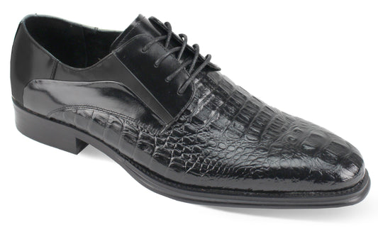 Giovanni Leather Dress Shoes-MASON-BLK