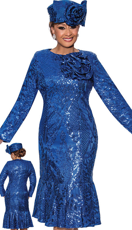 Dorinda Clark Cole 5121-RYL-QS Ladies  Dress