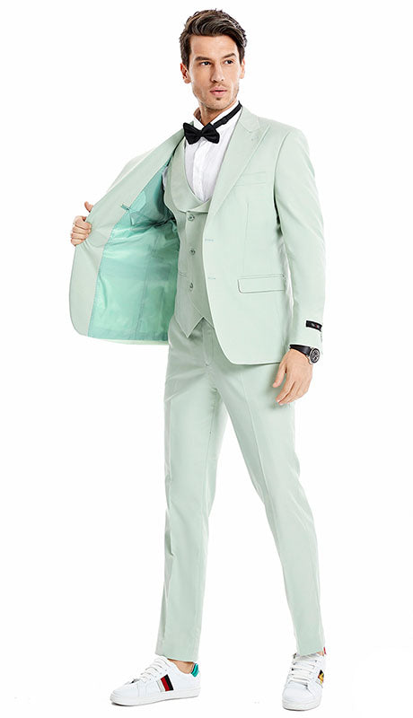 Tazzio Mens Suit M370SK-MNT
