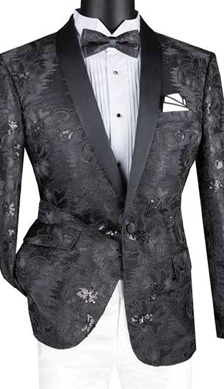 Vinci Mens Sport Coat BSF-13-BLK