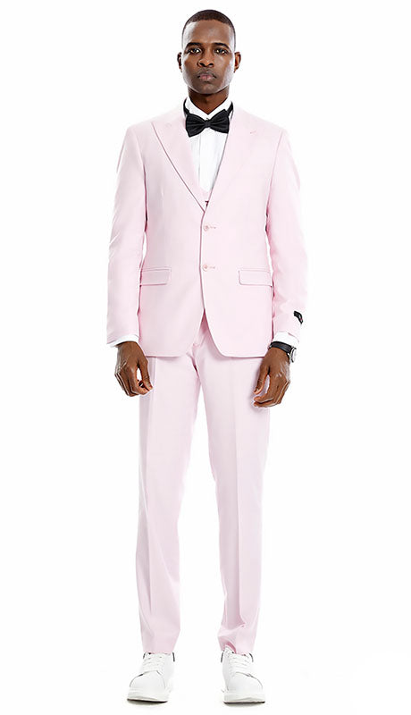 Tazzio Mens Suit M370SK-PNK