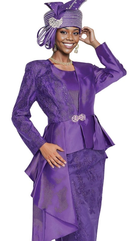 Champagne Italy 5930-PUR  Suit for Ladies
