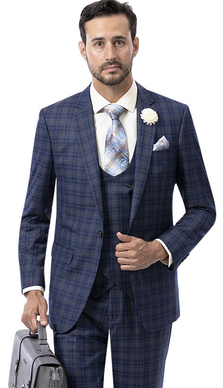 EJ Samuel M2780-NVY Mens Suits