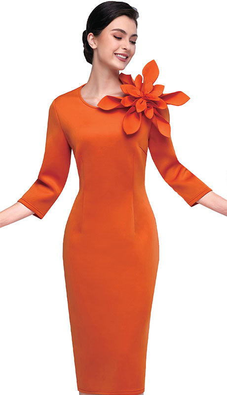 Serafina 6416-ORG  Dress