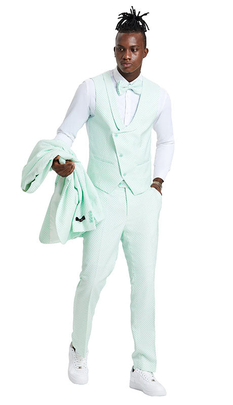 Tazzio Mens Suit-M388SK-01-MINT