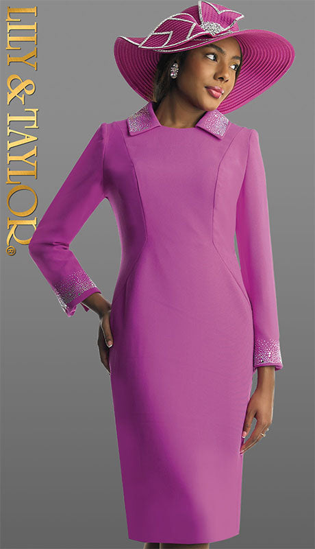 Lily and Taylor 4879-QO ORCHID  Dress