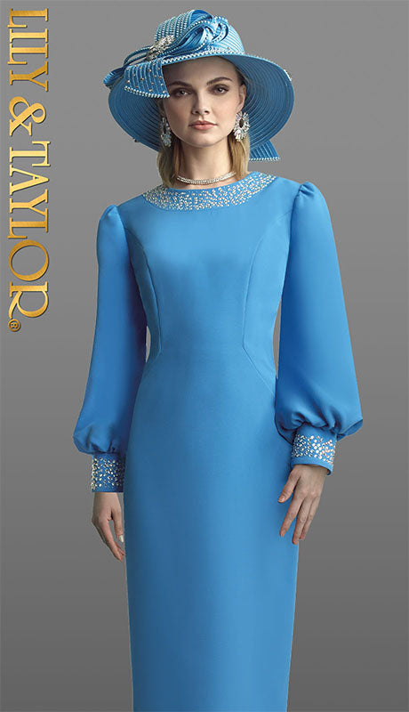Lily and Taylor 4898-TUR-QO  Dress