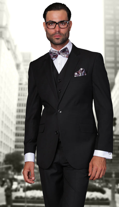 Mens  Suit STZV-100 BLK