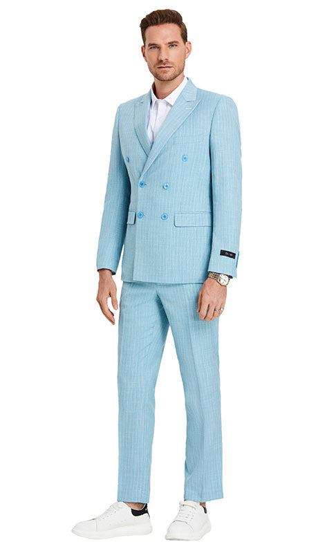 Tazzio Mens Suit M396SK-TEAL