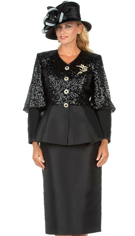 Giovanna G1171  Suit-BLK