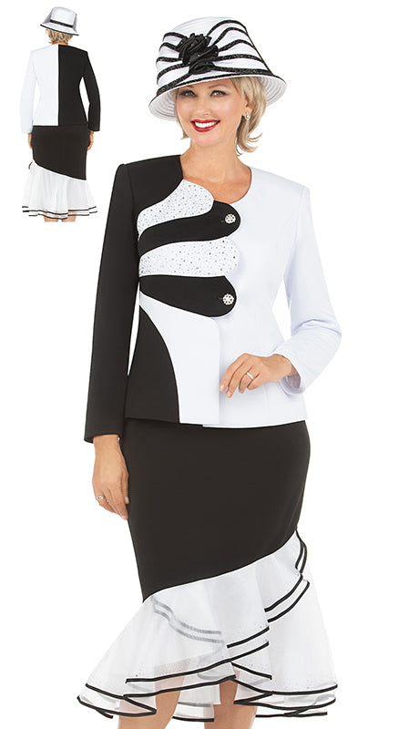 Giovanna G1184-BKWT  Suit