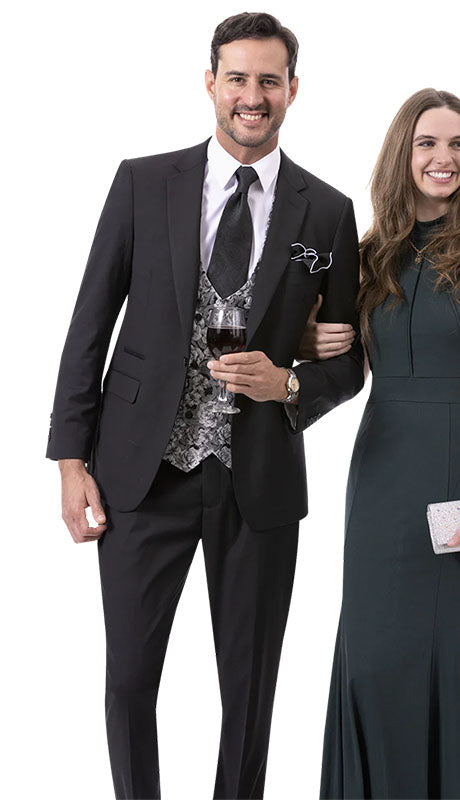 EJ Samuel M2795-BLK Mens  Suit