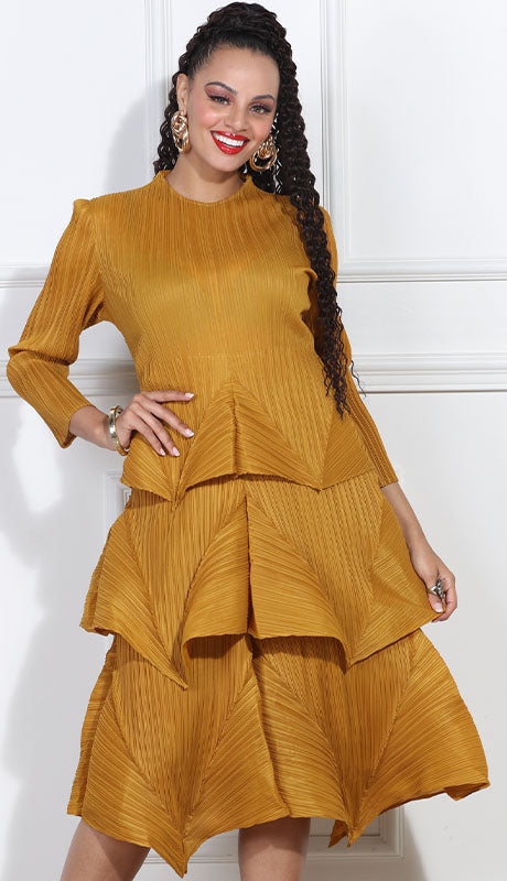 Luxe Moda LM409-GLD Outfit