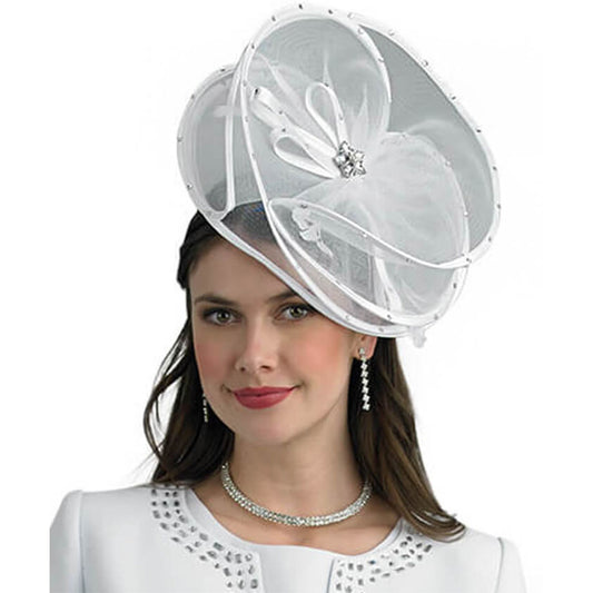 Lily And Taylor Hat H121-WHT-QS