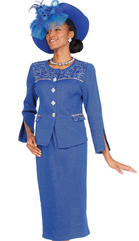 Champagne Italy Knit 5957-QS  Suit
