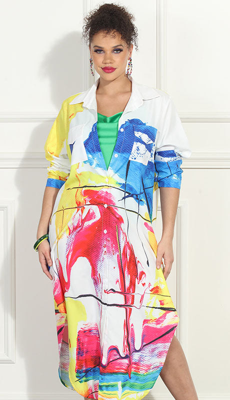 Luxe Moda LM289 Duster Dress
