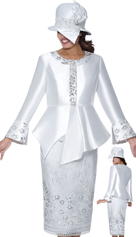 GMI G400912-WHT-QS Ladies  Suit