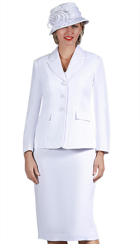 Giovanna S0743-WHT Ladies  Suit