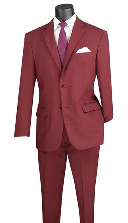 Vinci Mens Suit 2PP-BUR