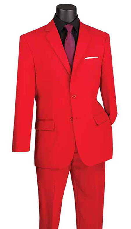 Vinci Mens Suit 2PP-RED