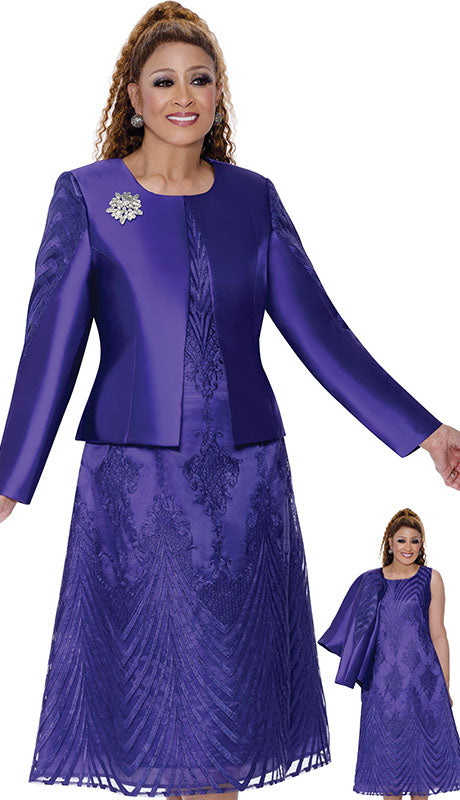 Dorinda Clark Cole 309672-PUR-IH Ladies  Dress