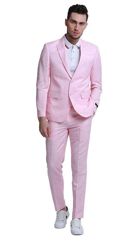 Tazzio Mens Suit M333SK-PNK