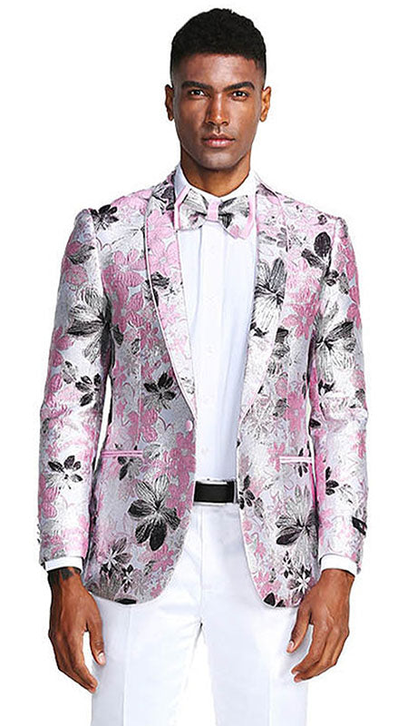 Tazzio Mens Sports Coat MJ289S-01-PNK