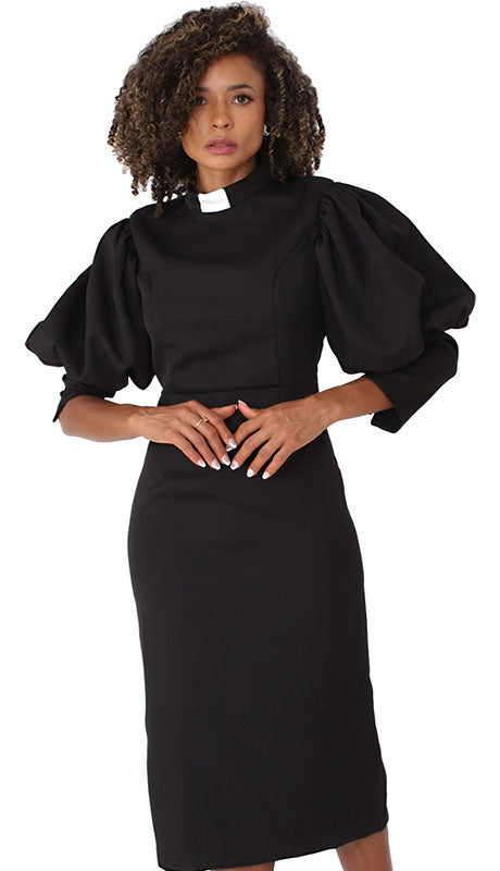 Tally Taylor 4813-BLK-QS Clergy Dress