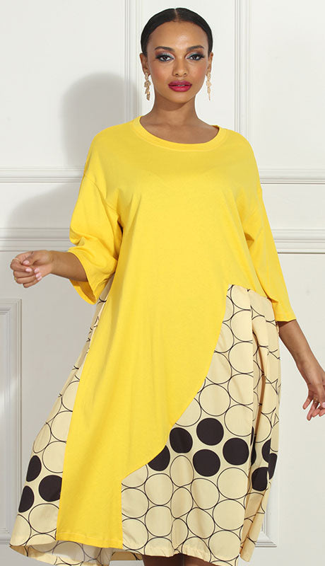 Luxe Moda LM290-YEL Dress