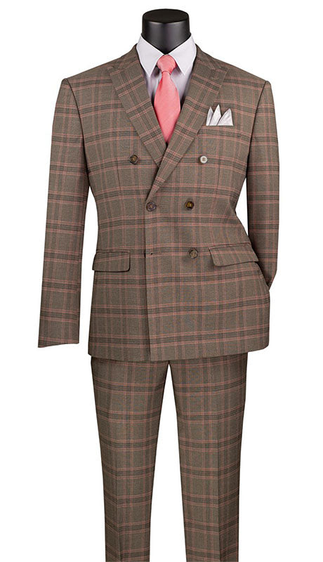 Vinci Mens Suit MDW-2-BRN