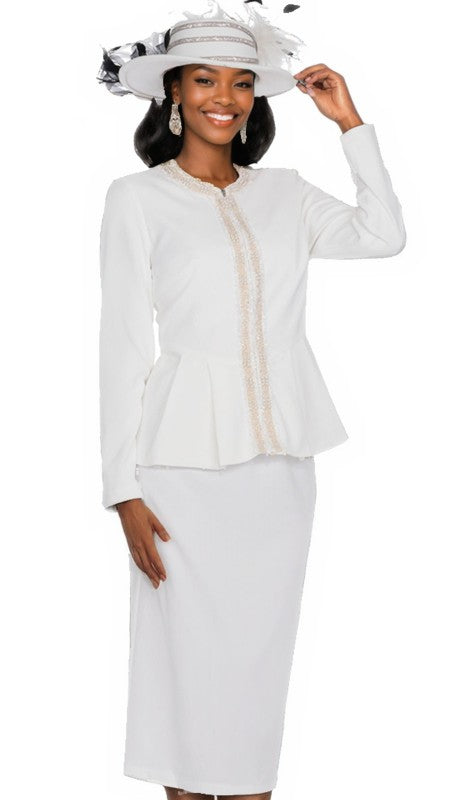 Champagne Italy Knit 5958-OFWT-QS  Suit