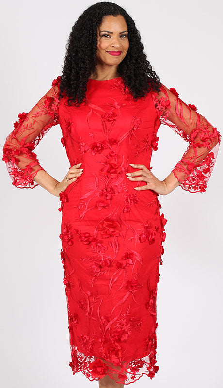 Diana Couture 8746-RED-CO  Dress