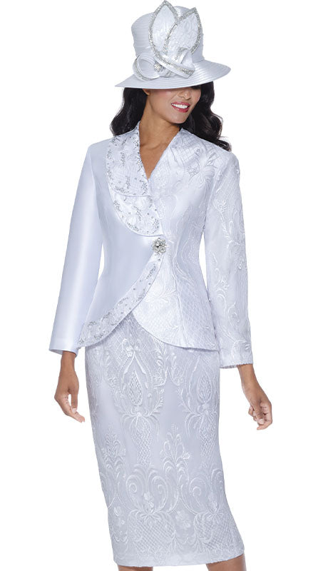 GMI G400932-WHT-QS Ladies  Suit