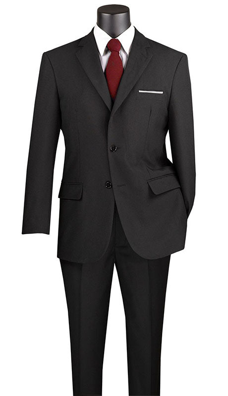 Vinci Mens Suit 2PP-BLK