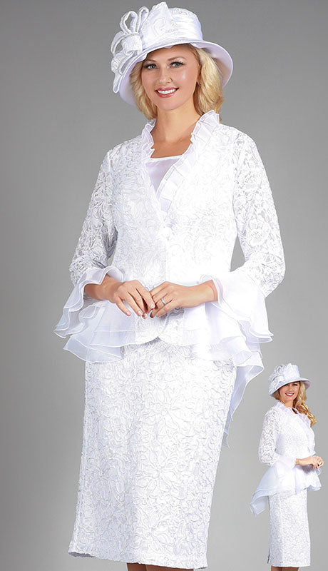 Giovanna 0929-WHT Ladies  Suit
