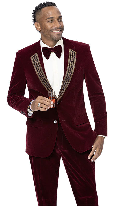 EJ Samuel JP110-BUR Mens Suits