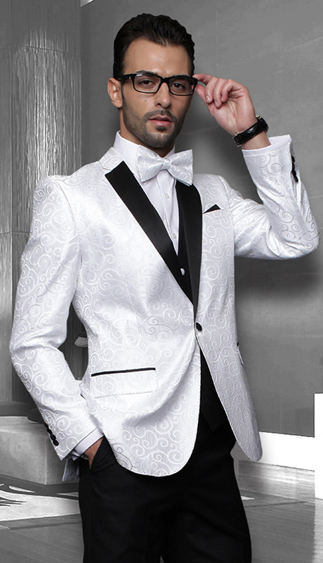 Mens  Suit Bellagio-WHT