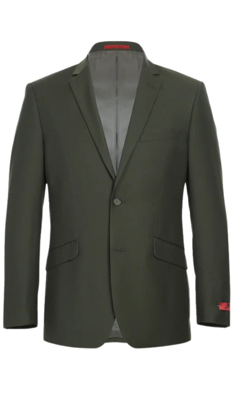 Renoir Mens Vest 201-10-OLIVE