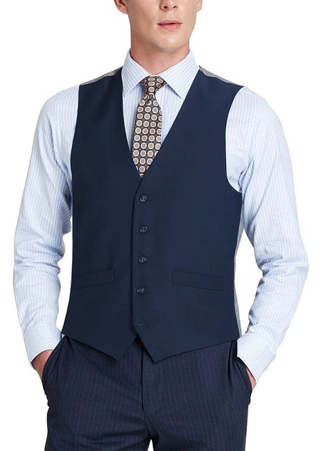Renoir Mens Vest 201-19-NAVY