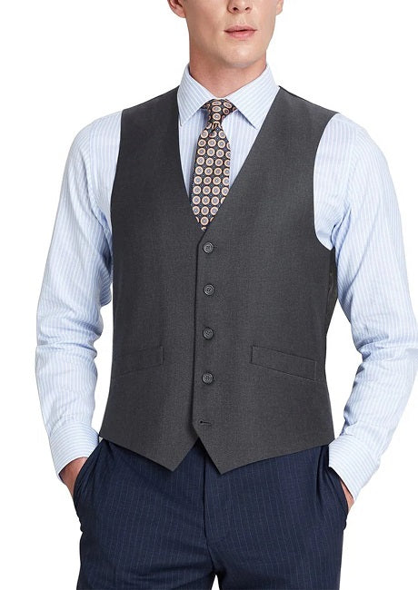Renoir Mens Vest 202-1-CHAR