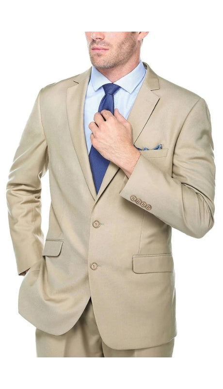 Renoir Men's Suit 203-11-KHAKI