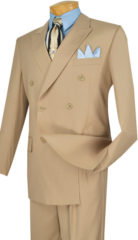 Vinci Mens Suit DC900-1-BEI