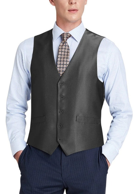 Renoir Mens Vest 207-1-BLK